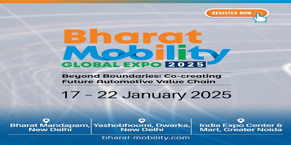 Details Bharat Mobility Global Expo 2025 scheduled to be held in India from 17-22 January 2025.